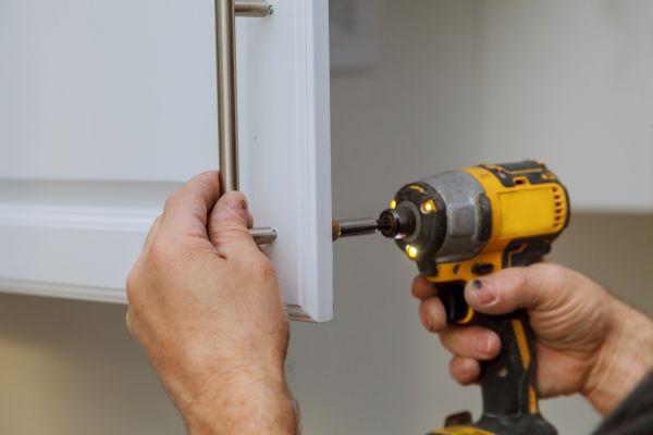 Cabinet Knob Installation in Huntersville
