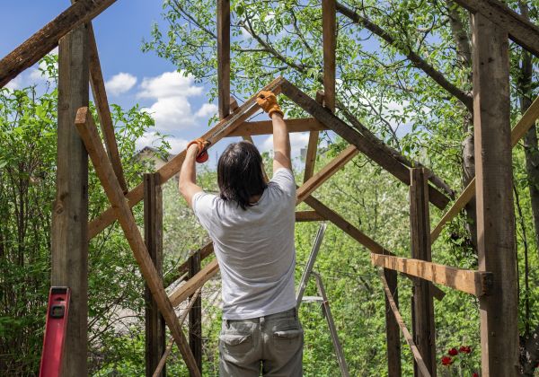 Wood Pergola Repair in Huntersville